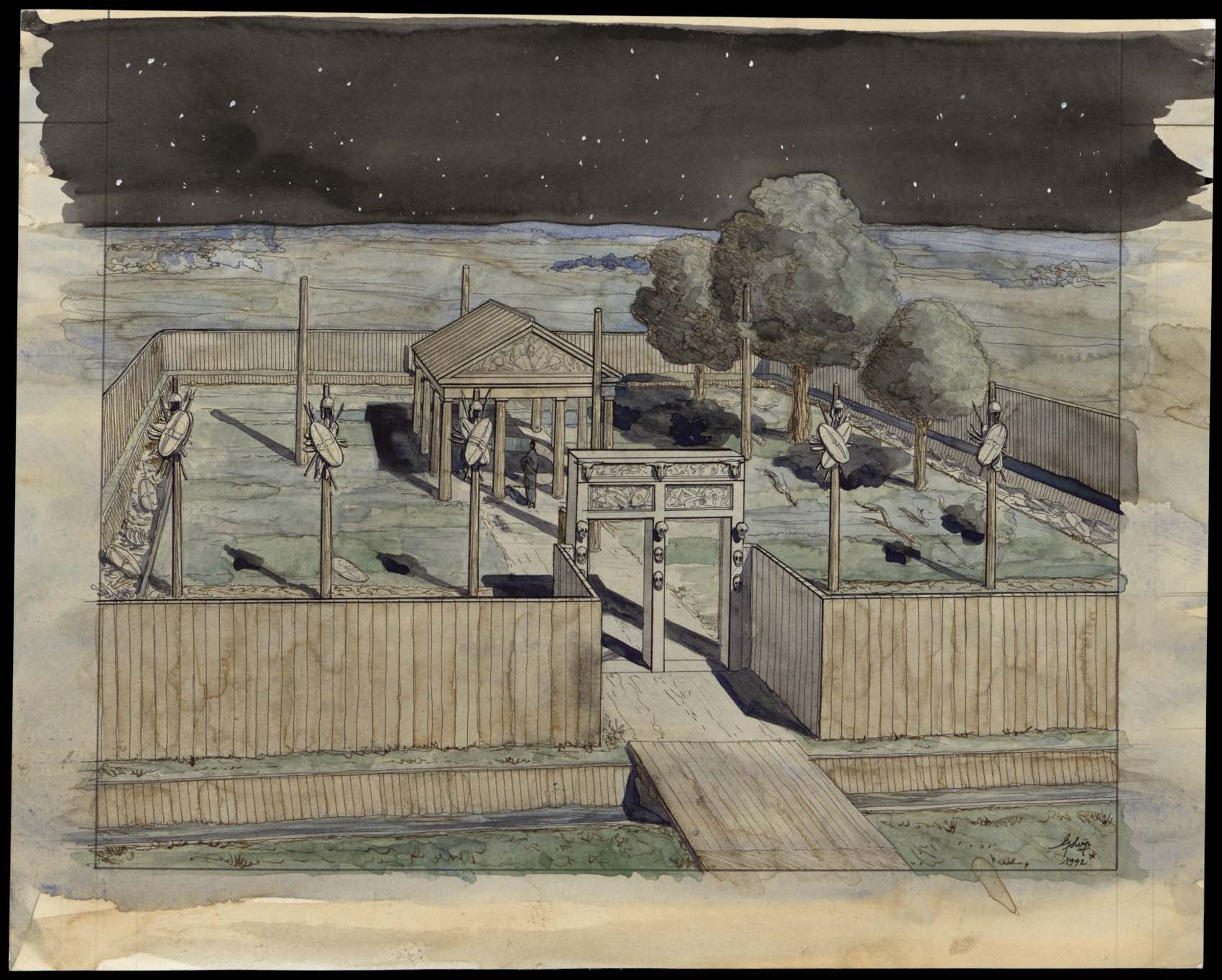 GournaysurAronde, das Heiligtum JeanClaude Golvin